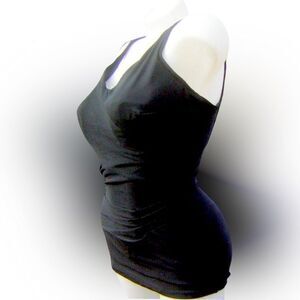 ROXANNE NWOT Vintage Swim Suit Black Bra Sized 50s Bombshell Size 16 38D